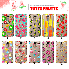 Ультратонкий прозорий чохол із малюнком для LG Stylus 2 Plus (80 дизайнів)