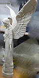 Скульптура Ангела з мармуру №501 висота 130 см, фото 6