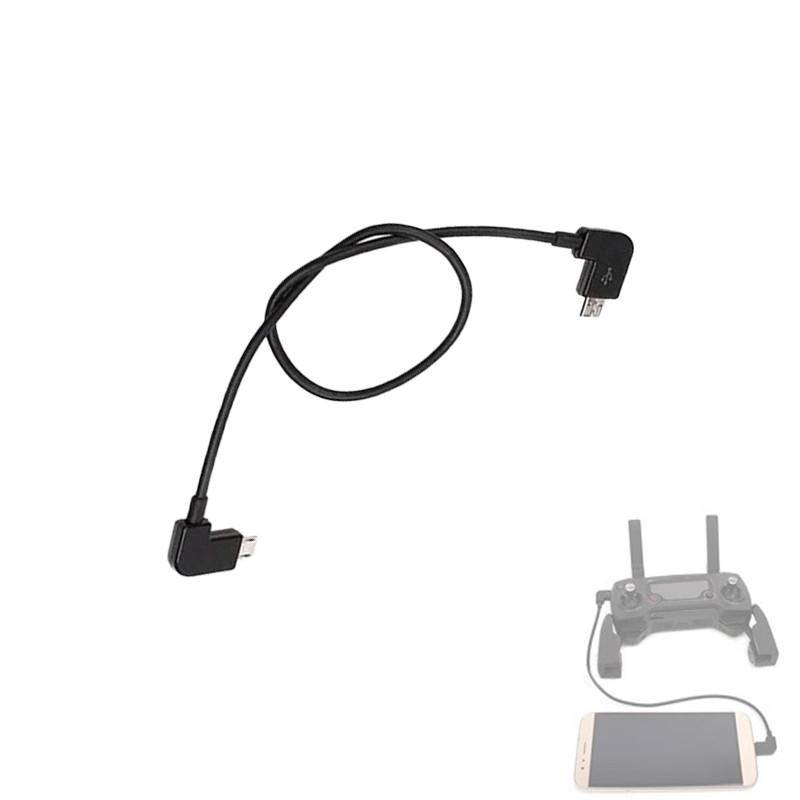 Кабель OTG MicroUSB – MicroUSB для пульта DJI Spark, Mavic Pro/Air, 28см