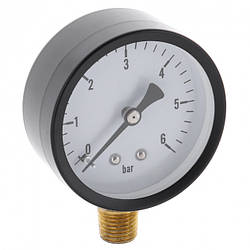 Манометр радіальний VODOMET DS-6512 0-6 bar, D-50 мм, 1/4"