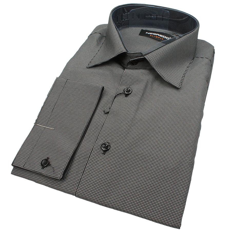 Темна чоловіча сорочка з довгим рукавом Negredo 0310 NDS 30, фото 1