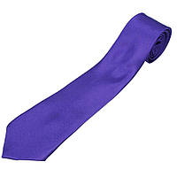 Однотонна чоловіча атласна краватка Nek satin-purple фіолетового кольору