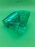 Стакан Склоподібний Пластиковий(без ніжки)200 гр(25 шт)зелений(36Х25)Стакан Скловидний, фото 3