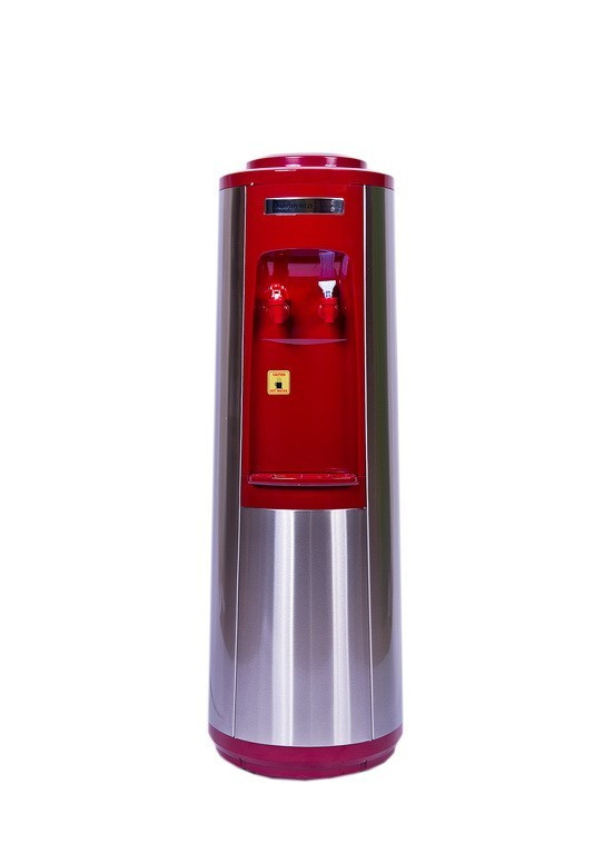 Кулер для воды напольный компрессорный AquaWorld HC-66L Red(00000000396) нержавеющая сталь/красный - фото 1 - id-p1369761393