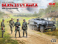 Пластикова модель 1/35 ICM 35103 німецький бронетранспортер з піхотою Sd.Kfz.251/1 Ausf.A