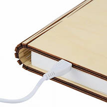 Світильник-книга MAPLE SMART міні, дерево клен, фото 4