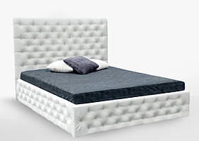 М'яке Ліжко 160 Діанора Білий Екошкіра Мат