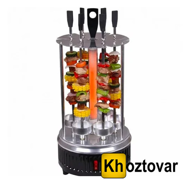 Електрошашшличниця на 6 шампурів Haeger HG-8613 ⁇ 1000W, фото 1