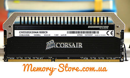 Оперативна пам'ять для ПК Corsair Dominator Platunum DDR3 8Gb PC3-12800 1600MHz, фото 1