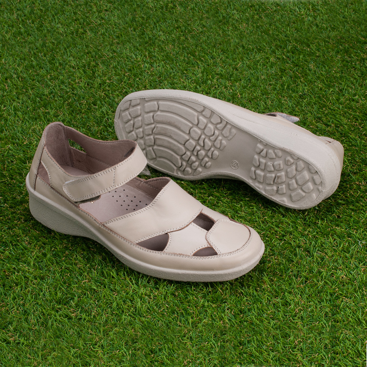 Сандалії Tellus 02-18BE Бежевий, фото 1