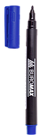 Маркер перманентний водостійкий 1,0 мм синій BUROMAX BM.BM.8704-02