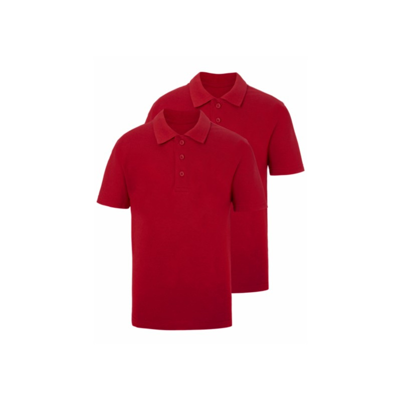 Шкільна футболка-поло для хлопчика George червона, розміри 104-176