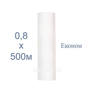 Одноразові простирадла білі 0,8х500м економ, спанбонд