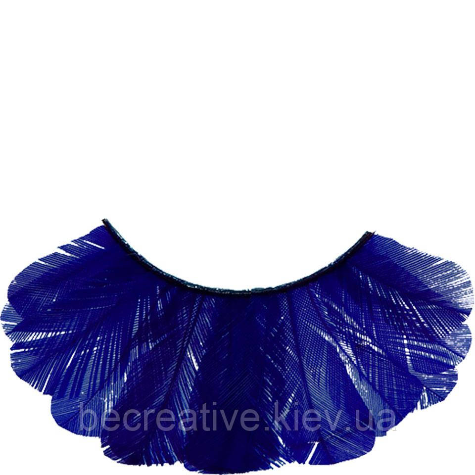 Сині накладні пір'яні вії Peacock від Kryolan
