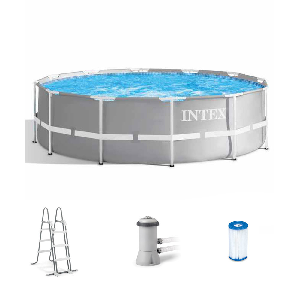 Каркасний басейн Intex 26706, 305 x 99 см (2006 л/год, драбина)