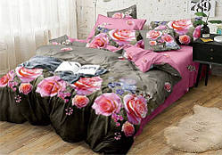 Постільна білизна сатин Троянда