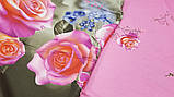 Постільна білизна сатин Троянда, фото 2