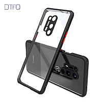 Протиударний чохол бампер для OnePlus 8 Pro чорний прозорий захист камери