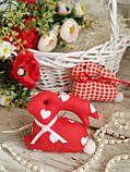 Великодній кролик, кролік текстильна іграшка, декор на Великдень,, фото 6