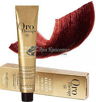 Безаммиачная крем-краска для волос 5.606 Светло-коричневый тёплый красный Oro Therapy Color Keratin Fanola,