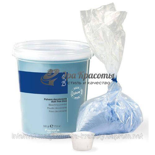 Порошок для освітлення волосся блакитний Dust-free Bleaching Powder Blue Fanola, 500 мл