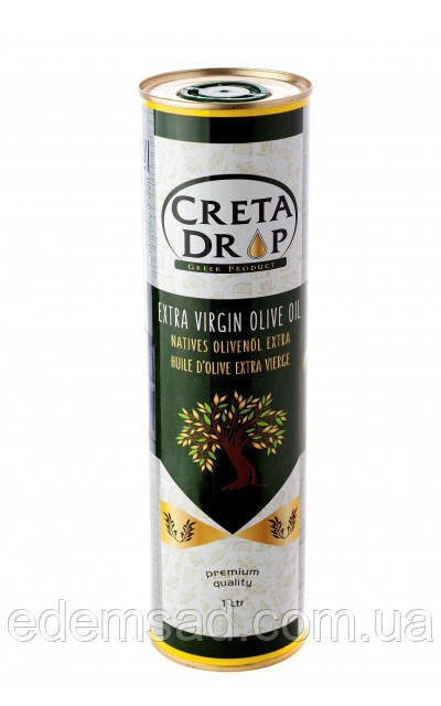 Олія оливкова Extra Virgin CRETA DROP 1л бляшанка