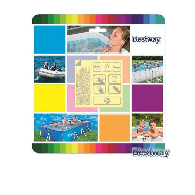 Самоклейки Bestway 62068. Розмір 6 х 6 см, 10 шт, фото 1