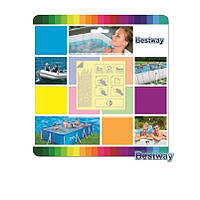 Самоклейки водостойкие Bestway 62091. Размер 6 х 6 см, 10 шт