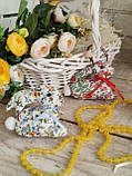 Великодній кролик,кролик текстильна іграшка, декор на Великдень,, фото 5