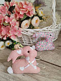 Великодній кролик, текстильна іграшка, декор на Великдень,, фото 9