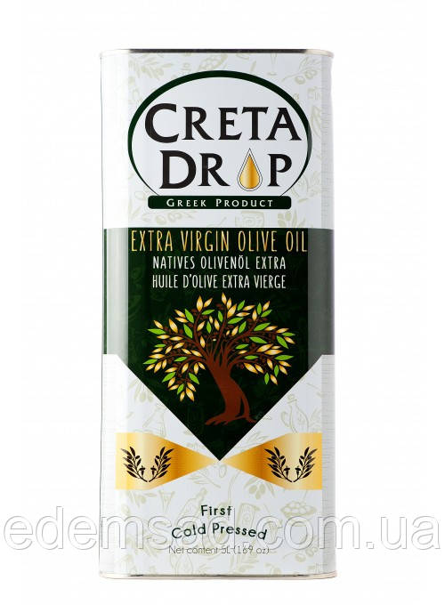 Олія оливкова Extra Virgin CRETA DROP 5 л жерця
