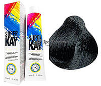 Краска для волос 1.00 черный интенсивный Super Kay KayPro, 180 мл