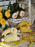 Великодній кролик,, текстильна іграшка кролик, декор на Великдень,, фото 6