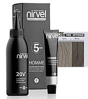 Барвник для волосся чоловічий СТ6 Темно-каштановий Homme Hair Nirvel Professional, 2 * 30 мл
