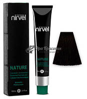 Крем-краска для волос безаммиачная 4/0 Средний каштановый Nature Spa Color Nirvel, 100 мл