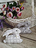 Великодній кролик, текстильна іграшка, декор на Великдень,, фото 4