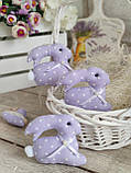 Великодній кролик, текстильна іграшка, декор на Великдень,, фото 5