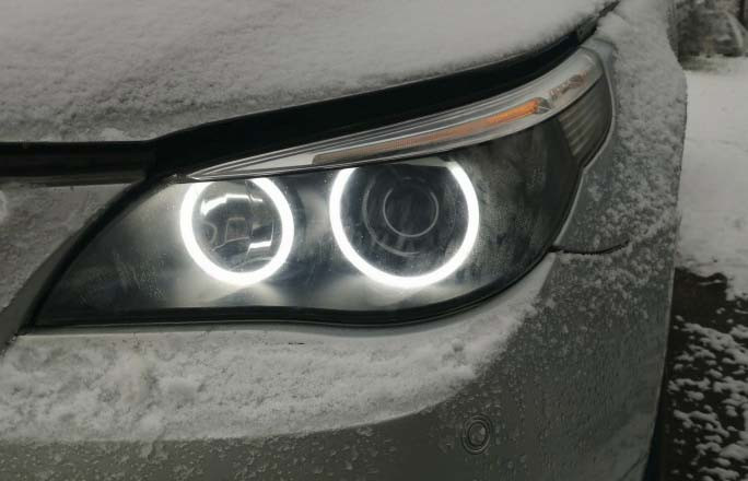 Ангельські глазки для BMW E60 LED  (2*106 + 2*131 мм)