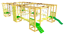 Модульний мотузковий майданчик на 9 конкурсів