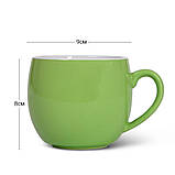 Чашка з кераміки Fissman 0,32 л 9397 зелений - MegaLavka, фото 3