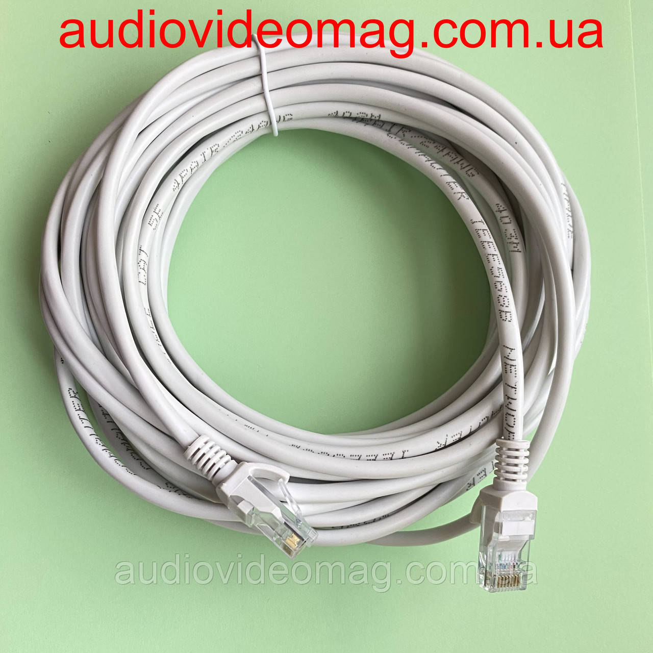 Патч-корд RJ-45 UTP 5e, довжина 9 метрів, інтернет-кабель, фото 1