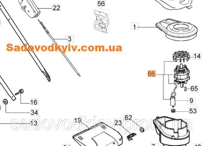Двигун для газонокосарки Oleo-Mac G 48 TE (66130025R), фото 1