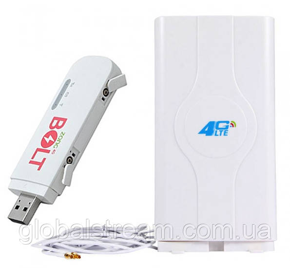 Комплект 4G+LTE+3G Wi-Fi Роутер Huawei E8372h-153 USB Київстар, Vodafone, Lifecell з антеною MIMO 2×9dbi