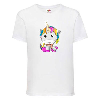 Футболка Єдиноріг
 (Edinorog - 0032) біла 104-116-128-140-152-164 розмір
