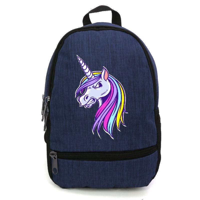 Рюкзак дитячий Єдиноріг 007 ( Unicorn ) Cappuccino Toys EDN-007 blue синій