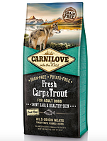 Carnilove Fresh Carp & Trout 12кг беззерновой корм для собак усіх порід (риба)