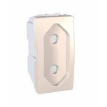 Розетка без З/К 16 А 250 В плоска (1 модуль Слонова кістка Unica) MGU3.031.25, фото 1