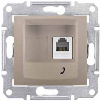 Розетка телефонна RJ11 (титан) SEDNA Schneider Electric SDN4101168