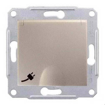 Розетка з з/к із захисними шторками та кришкою, 16 А, 250 В (титан) SEDNA Schneider Electric SDN3100168