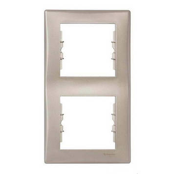 Рамка 2-місна вертикальна (титан) SEDNA Schneider Electric SDN5801168